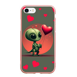 Чехол iPhone 7/8 матовый Влюбленный инопланетянин
