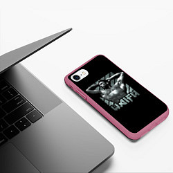 Чехол iPhone 7/8 матовый Billie Waifu, цвет: 3D-малиновый — фото 2