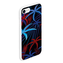 Чехол iPhone 7/8 матовый Листья пальмы, цвет: 3D-белый — фото 2
