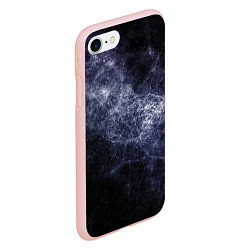 Чехол iPhone 7/8 матовый Замерзающая галактика, цвет: 3D-светло-розовый — фото 2