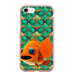 Чехол iPhone 7/8 матовый Сказочная золотая рыбка