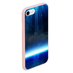 Чехол iPhone 7/8 матовый Звездопад в океане, цвет: 3D-светло-розовый — фото 2