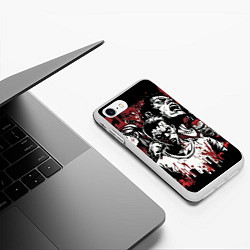 Чехол iPhone 7/8 матовый Resident evil umbrella, цвет: 3D-белый — фото 2
