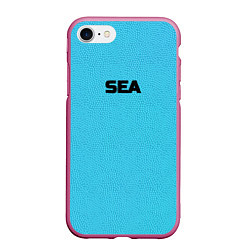 Чехол iPhone 7/8 матовый Море мое, цвет: 3D-малиновый
