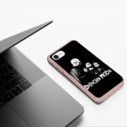 Чехол iPhone 7/8 матовый Depeche Mode Violator, цвет: 3D-светло-розовый — фото 2