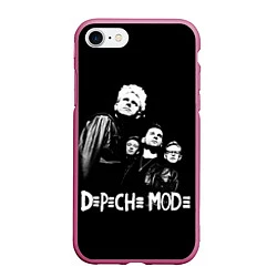 Чехол iPhone 7/8 матовый Depeche Mode Violator, цвет: 3D-малиновый