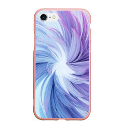 Чехол iPhone 7/8 матовый Вихрь красок, цвет: 3D-светло-розовый