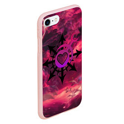 Чехол iPhone 7/8 матовый Метка хаоса Слаанеш, цвет: 3D-светло-розовый — фото 2