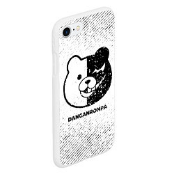 Чехол iPhone 7/8 матовый Danganronpa с потертостями на светлом фоне, цвет: 3D-белый — фото 2