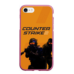 Чехол iPhone 7/8 матовый Counter Strike 2, цвет: 3D-малиновый