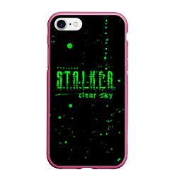 Чехол iPhone 7/8 матовый Stalker sky radiation, цвет: 3D-малиновый