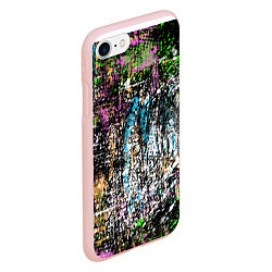 Чехол iPhone 7/8 матовый Красочный фон в стиле гранж, цвет: 3D-светло-розовый — фото 2