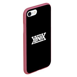 Чехол iPhone 7/8 матовый Yanix надпись, цвет: 3D-малиновый — фото 2