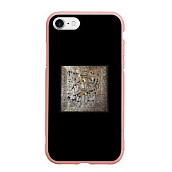 Чехол iPhone 7/8 матовый Saluki - На человека, цвет: 3D-светло-розовый