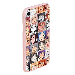 Чехол iPhone 7/8 матовый Anime hentai ahegao manga, цвет: 3D-светло-розовый — фото 2