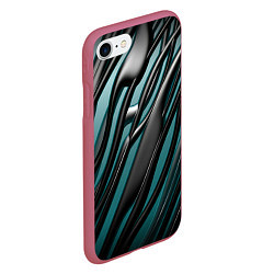 Чехол iPhone 7/8 матовый Подтеки, цвет: 3D-малиновый — фото 2