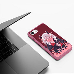 Чехол iPhone 7/8 матовый Красотка Модеус, цвет: 3D-малиновый — фото 2