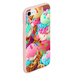 Чехол iPhone 7/8 матовый Сладкая жизнь, цвет: 3D-светло-розовый — фото 2