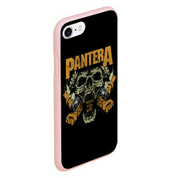 Чехол iPhone 7/8 матовый Pantera - mouth for war, цвет: 3D-светло-розовый — фото 2