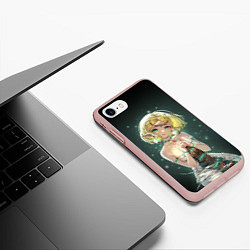 Чехол iPhone 7/8 матовый Принцесса Зельда - Легенды о Зельде, цвет: 3D-светло-розовый — фото 2