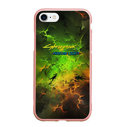 Чехол iPhone 7/8 матовый Cyberpunk 2077 phantom liberty green