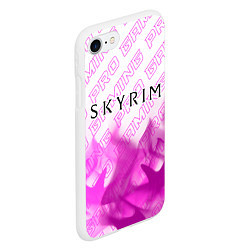Чехол iPhone 7/8 матовый Skyrim pro gaming: символ сверху, цвет: 3D-белый — фото 2