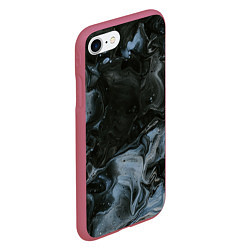 Чехол iPhone 7/8 матовый Тьма и лёд, цвет: 3D-малиновый — фото 2