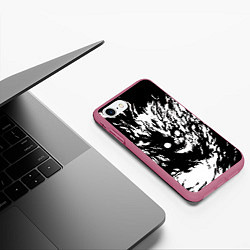 Чехол iPhone 7/8 матовый Dead inside sf, цвет: 3D-малиновый — фото 2