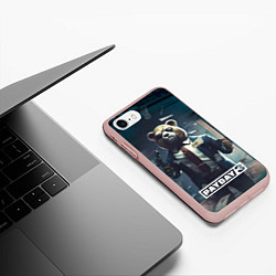 Чехол iPhone 7/8 матовый Payday 3 bear, цвет: 3D-светло-розовый — фото 2