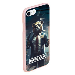 Чехол iPhone 7/8 матовый Payday 3 bear, цвет: 3D-светло-розовый — фото 2