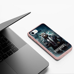 Чехол iPhone 7/8 матовый Pay day 3 bulldog, цвет: 3D-светло-розовый — фото 2