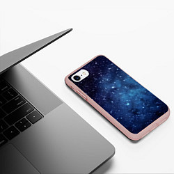Чехол iPhone 7/8 матовый Звездное небо - нейросеть, цвет: 3D-светло-розовый — фото 2