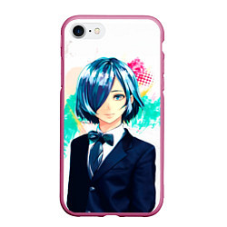 Чехол iPhone 7/8 матовый Touka Kirishima, цвет: 3D-малиновый