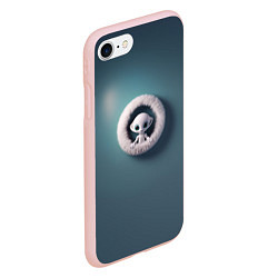 Чехол iPhone 7/8 матовый Забавный зеленоглазый пришелец, цвет: 3D-светло-розовый — фото 2