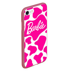 Чехол iPhone 7/8 матовый Животный паттерн - Барби, цвет: 3D-малиновый — фото 2