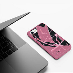 Чехол iPhone 7/8 матовый XO, цвет: 3D-малиновый — фото 2