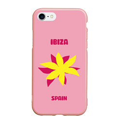 Чехол iPhone 7/8 матовый Ибица - Испания, цвет: 3D-светло-розовый