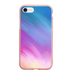 Чехол iPhone 7/8 матовый Абстрактная текстура акварельного градиента, цвет: 3D-светло-розовый