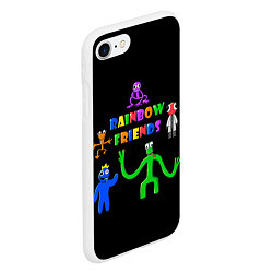 Чехол iPhone 7/8 матовый Rainbow friends characters, цвет: 3D-белый — фото 2