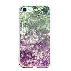 Чехол iPhone 7/8 матовый Текстура - Natural charge, цвет: 3D-белый