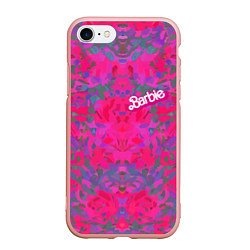 Чехол iPhone 7/8 матовый Barbie - fashion pattern, цвет: 3D-светло-розовый