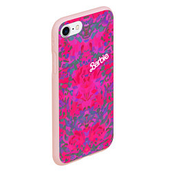 Чехол iPhone 7/8 матовый Barbie - fashion pattern, цвет: 3D-светло-розовый — фото 2