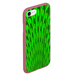 Чехол iPhone 7/8 матовый Травяные стрелы, цвет: 3D-малиновый — фото 2