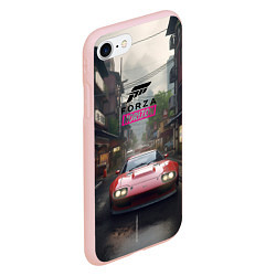 Чехол iPhone 7/8 матовый Forza Horizon game, цвет: 3D-светло-розовый — фото 2