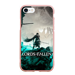 Чехол iPhone 7/8 матовый Герой Lords of the fallen, цвет: 3D-светло-розовый