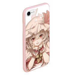 Чехол iPhone 7/8 матовый Touhou Project Flandre Scarlet Cute, цвет: 3D-светло-розовый — фото 2