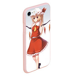 Чехол iPhone 7/8 матовый Touhou Project Flandre, цвет: 3D-светло-розовый — фото 2