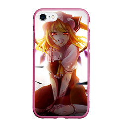 Чехол iPhone 7/8 матовый Touhou Project Flandre Scarlet Joy, цвет: 3D-малиновый