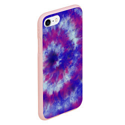 Чехол iPhone 7/8 матовый Tie-Dye дизайн, цвет: 3D-светло-розовый — фото 2