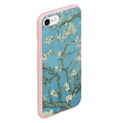 Чехол iPhone 7/8 матовый Цветущие ветки миндаля - картина ван Гога, цвет: 3D-светло-розовый — фото 2